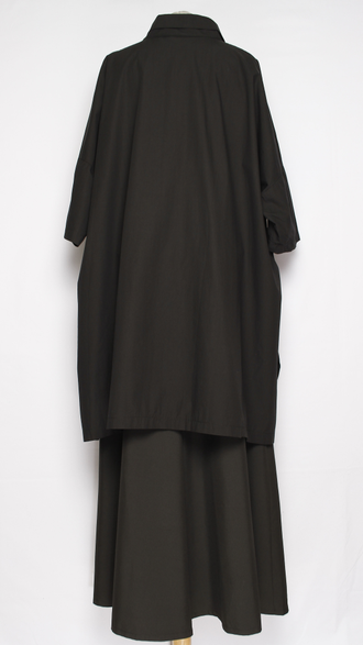 Рубашка Бохо "Хлопок свободная" черная до р.58