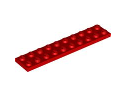 Plate 2 x 10, Red (3832 / 383221)