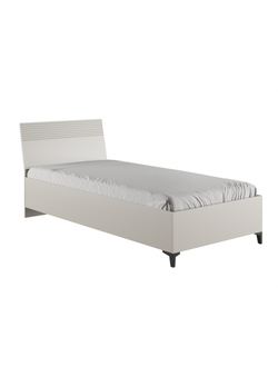 Ника Кровать 900 с осн. дсп (мдф бежевый мат-05 / лдсп кашемир) (с настилом)