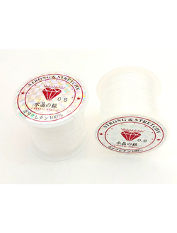 Леска для бисера 0,6 мм, прозрачная