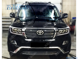 Передний обвес Toyota Land Cruiser 200 Executive Black черный