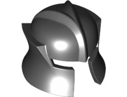 Minifigure, Headgear Helmet Castle with Cheek Protection Angled, Black (48493 / 4226000 / 6310398)