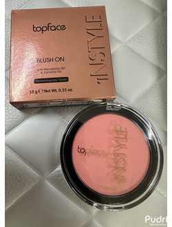 Topface Румяна для лица компактные Instyle Blush On РТ354, тон 003 розовый
