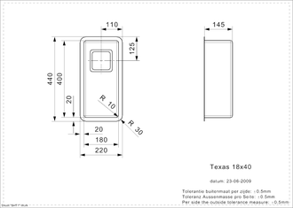 Мойка Reginox Texas L 18x40 matt