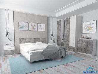 КРОВАТЬ ОРИОН НЬЮ (эльза/диабаз), размер и основание на выбор