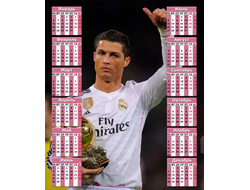 Календарь настенный Криштиану Роналду, Cristiano Ronaldo №28