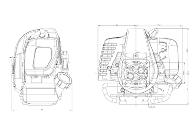 ДВИГАТЕЛЬ 1,02ЛС 25,4СМ3 МУФТА СЦЕПЛЕНИЯ, 3,12 КГ Cнято с продажи