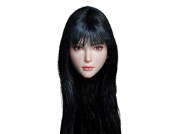 Женская голова (скульпт) с длинными черными волосами - 1/6 scale Female Headsculpt (SDH028A) - SUPER DUCK