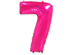 Фольгированная цифра - Малиновая