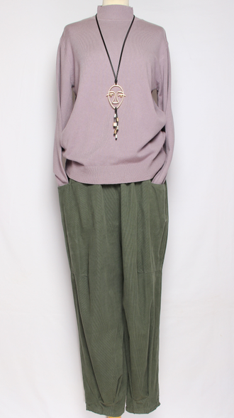 Брюки Бохо вельветовые "БАНАНЫ" хаки, малахит, графит р.48-54