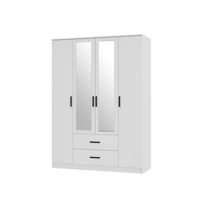 Фьюжн ШК-14 Шкаф 4-х створчатый Белый