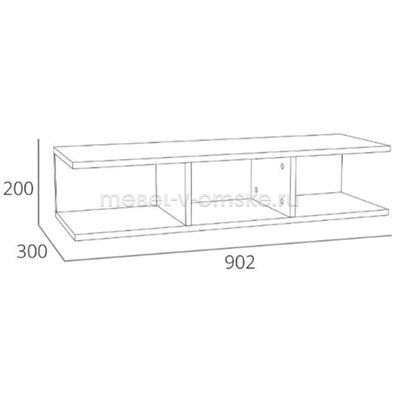 Полка навесная SUMMIT (Саммит)-011.92-01Х