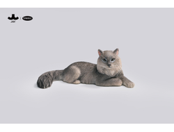 Мини мейн-кун (серый) - Коллекционная ФИГУРКА 1/12 scale mini maine coon (JS2310A) - JXK