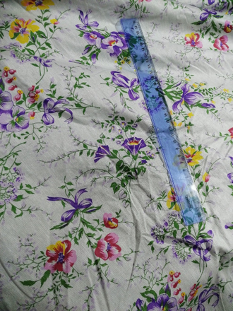 Ткань льняная "Полевые цветы"