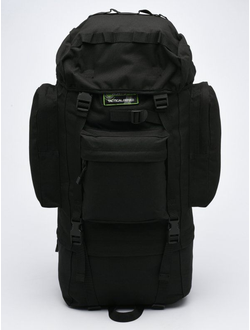 Рюкзак тактический RU 018 цвет Черный ткань Оксфорд (Объем 70 л)