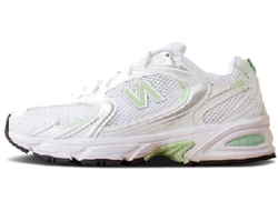 new balance 530 white pastel green