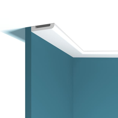 Плинтус напольный Перфект Plus P67, из дюрополимера, влагостойкий, под покраску, 2 метра