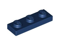Plate 1 x 3, Dark Blue (3623 / 4177735)