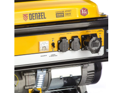 Бензиновый генератор 8,5 кВт, 220В/50Гц, 25 л DENZEL GE 8900 94639