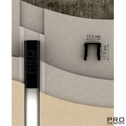 Декоративный стеновой профиль Pro Design 536 Черный