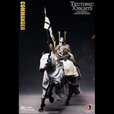Рыцарский конь (тевтонский орден) - КОЛЛЕКЦИОННАЯ ФИГУРКА 1/6 Series of Empires Teutonic Crusader Warhorse (SE137) - COOMODEL