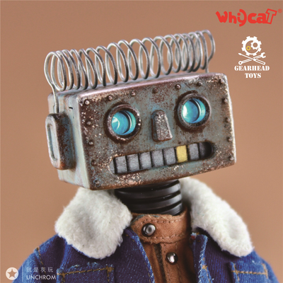 Неуклюжий робот Карри - Коллекционная ФИГУРКА 1/6 scale ClumsyBot  Curry - Whycat&GEARHEADTOYS