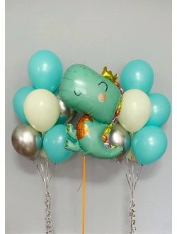 Сет "Динозаврик с короной" (15 шариков)