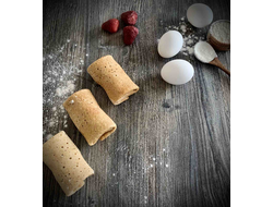 Фаршированные блинчики с колбасой и сыром