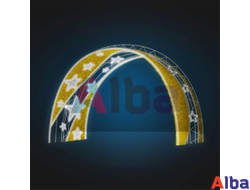 Светодиодная арка Звезды в мишуре