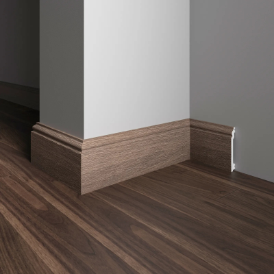 Напольный плинтус Decor-Dizayn 701-92SH, влагостойкий, ударопрочный, 2,4 метра