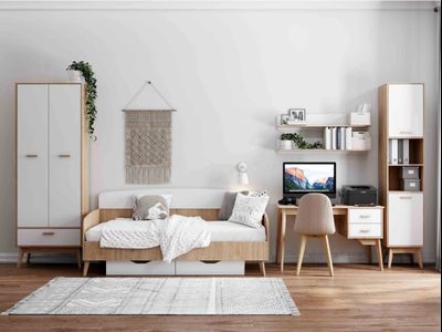 Калгари молодежная комната Кровать 2000х900 Матрасное основание включено два выкатных ящика