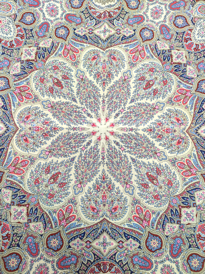 Павловопосадский платок Зимние звезды 2077-1