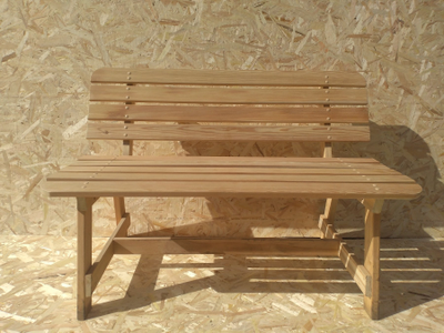 Скамейка со спинкой; 400*450*1200; лиственница