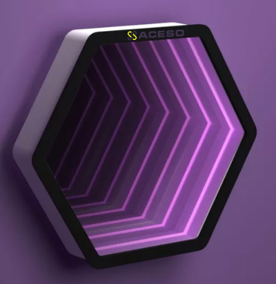 Светозвуковая панель "Бесконечность шестиугольник"