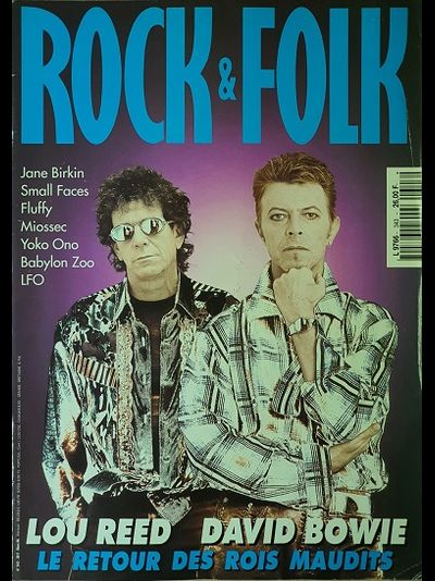 Rock &amp; Folk Magazine March 1996 David Bowie, Lou Reed, Иностранные музыкальные журналы, Intpressshop