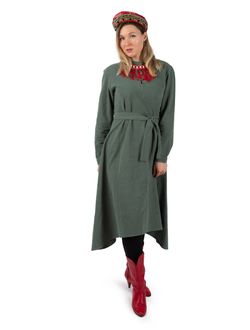 "Донское" базовое платье - укороченное, 100% крапива