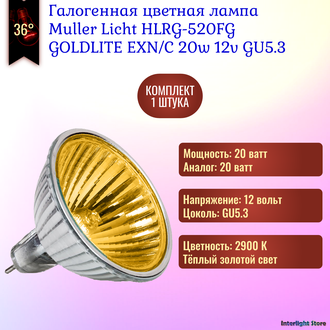 Muller Licht HLRG-520FG/Gold BAB/C 20w 12v 36° GU5.3