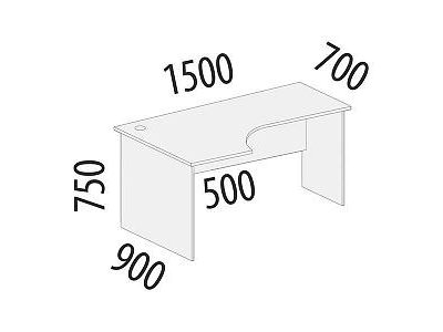 Стол эргономичный левый 42.46