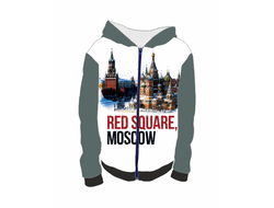 Толстовка 3D с полной запечаткой Путин, Россия №29