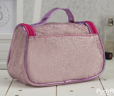 Косметичка сумочка Блеск, отдел на молнии, зеркало, розовый