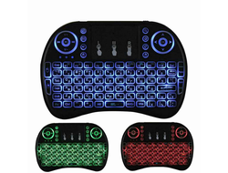 Мини клавиатура I8 беспроводная backlit(подсветка) с тачпадом,usb