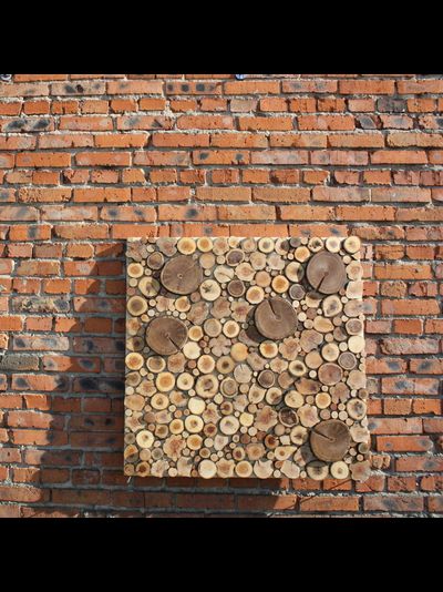 панель из спилов разного диаметра