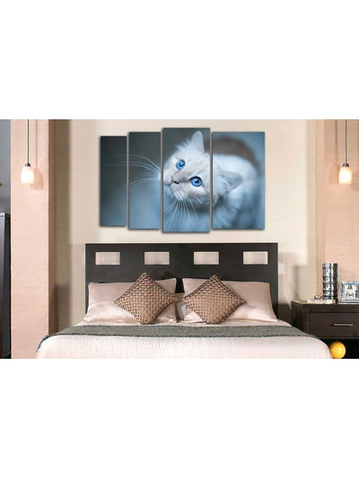 Модульная картина "Голубые глаза"