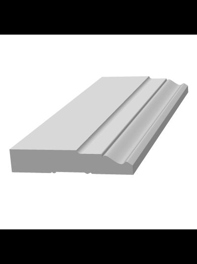 Плинтус Ultrawood BASE 5032 i, ЛДФ-декор, влагостойкий, ударопрочный, 2м, под покраску.