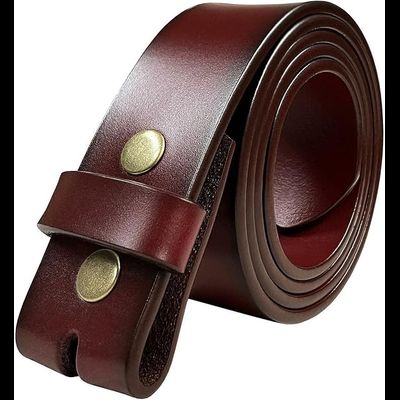 Однослойный гладкий 100% кожаный ремень под пряжку