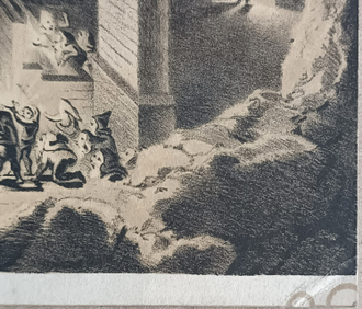 "Пахота в Ниверне" фотогравюра Rosa Bonheur / Goupil & Cie 1882 год