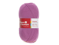 Пряжа для вязания  Пчелка 100% акрил, вес мотка - 100 г, длина нити - 500 м. спицы №2 цвет Фламинго