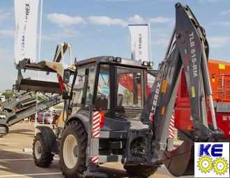 1TJ005M1 стекло заднее нижнее закаленное Terex TLB 815