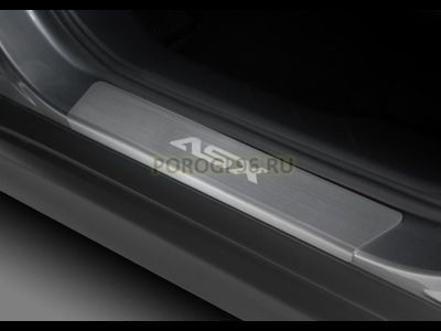 Накладки на пороги для Mitsubishi ASX I / I рестайлинг / I рестайлинг 2 / I рестайлинг 3 2010-2013 / 2012-2016 / 2016-2