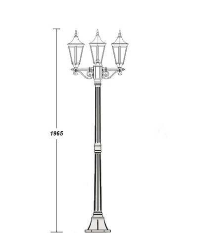 Садово-парковый светильник Leeds-3